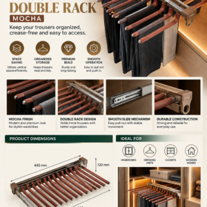 Sterling Trouser Double Rack Mocha
