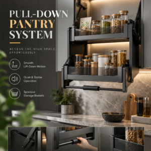 Sterling Pull Down Kitchen Cabinet Unit – Soft Lift