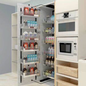 SATIN MIRROR GLASS PANTRY