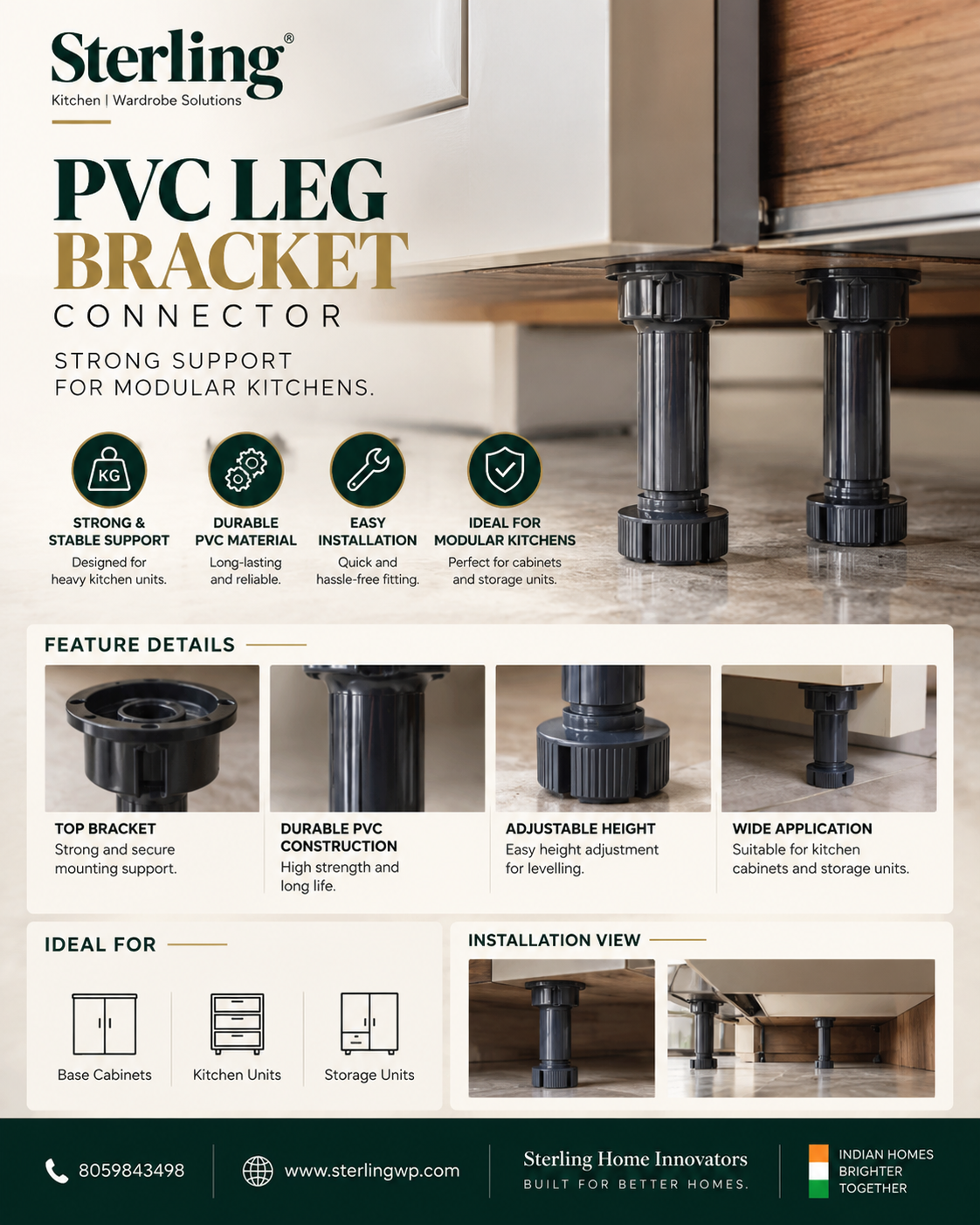 PVC Leg Brackets Connector