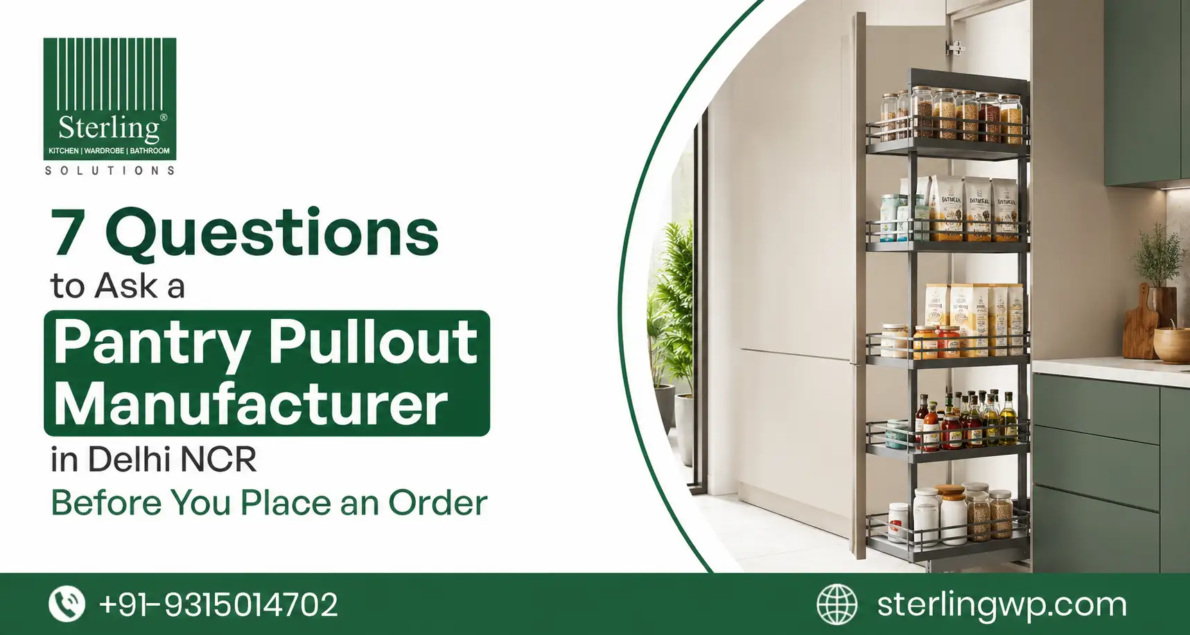 pantry pullout manufacturers in delhi ncr